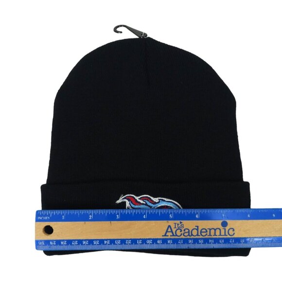 Tennessee Titans Embroidered Patch Cuffed Knit Beanie OSFM Cap Faux Fur Lined - Picture 8 of 8